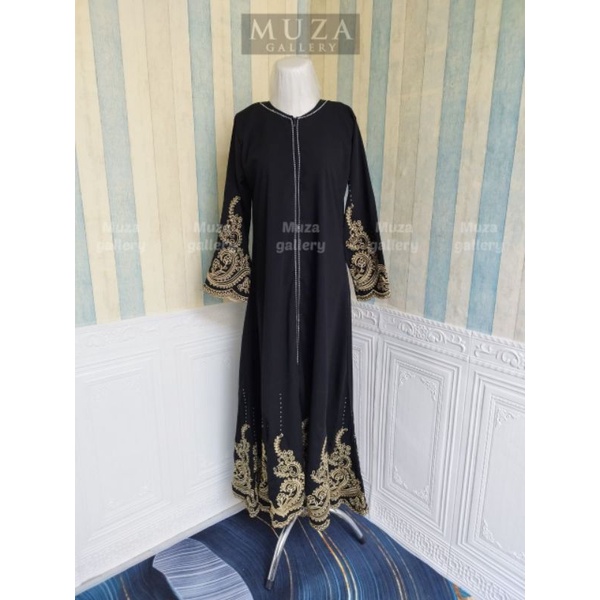 MUZA ABAYA DUBAI 03 (BUSUI) FULL KLOK BORDIR KELILING