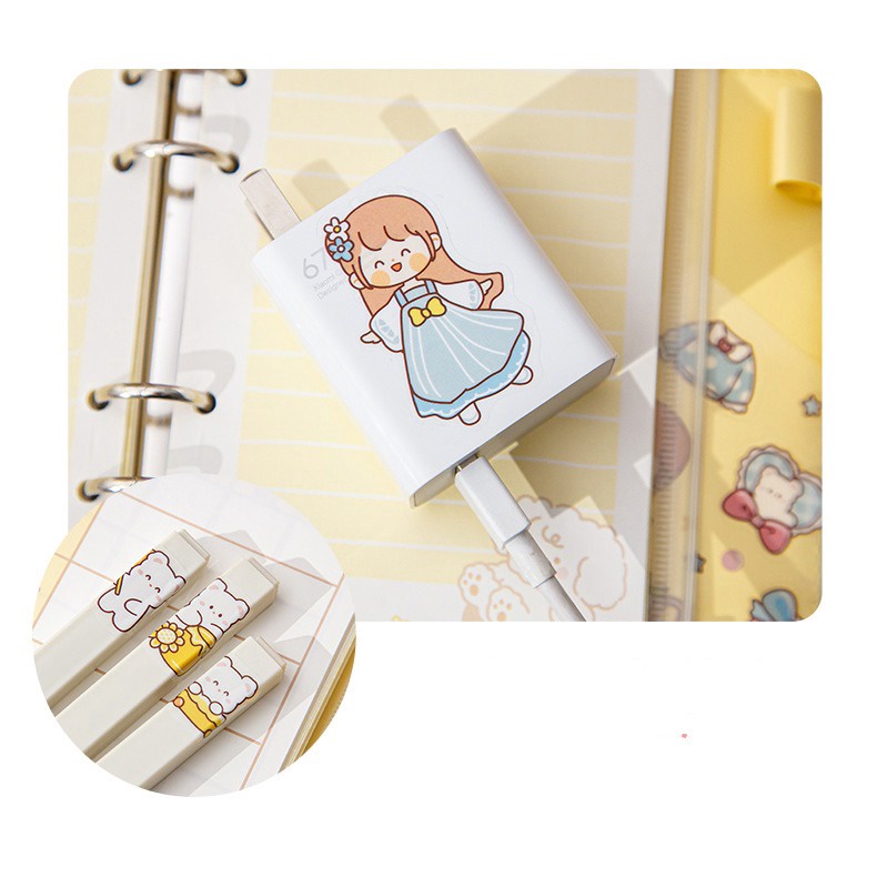 Sticker  Aesthetic Lucu Momo Stiker Anti Air Tumblr DIY Hp/Stiker Motif Kartun Lucu ala Korea Dekorasi Buku Diary Memo Catatan Harian Anak Sekolah Alat Tulis Bahan Stiker Transparant Bisa Untuk Kado Ulang Tahun GUDANG