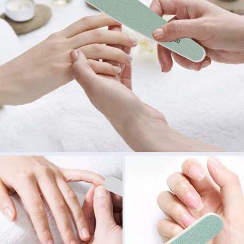 Mxbeauty Kikir Kuku Wanita Poles Nail Art Care Alat Penghalus Gel Buffing Kuas Kuku Kikir Kuku Set