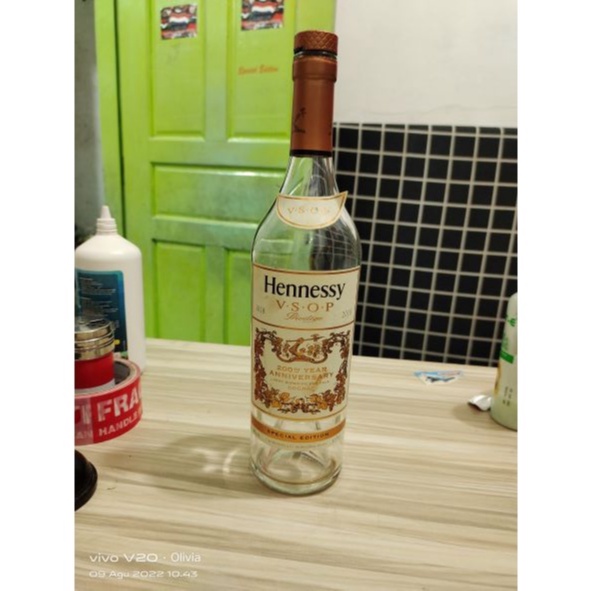 Pajangan Botol Bekas Hennessy Kuno Jadul Antik