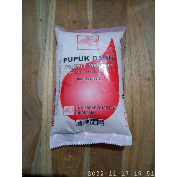 Jual Pupuk NPK soluble Meroke Provit Merah 500 gram | Shopee Indonesia