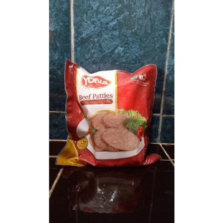 

Yona Beef Burger Patties 500 gram Frozen Food KEBUMEN