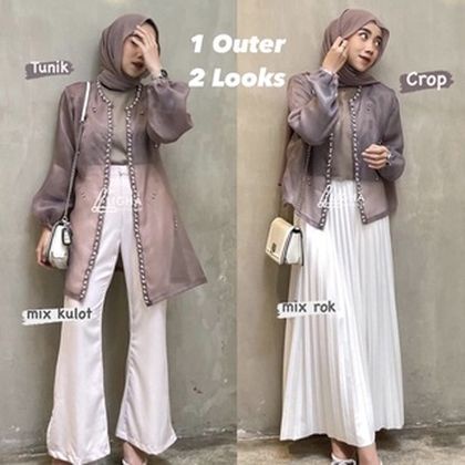 [READY] Outer Organza Premium / Baju Atasan Wanita / Baju Kondangan