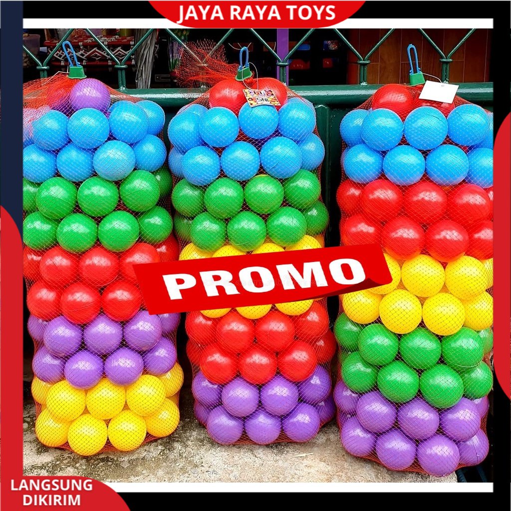 mainan anak mandi bola bolaan plastik warna warni isi 25pcs SNI best seller termurah Bahan Berkualitas