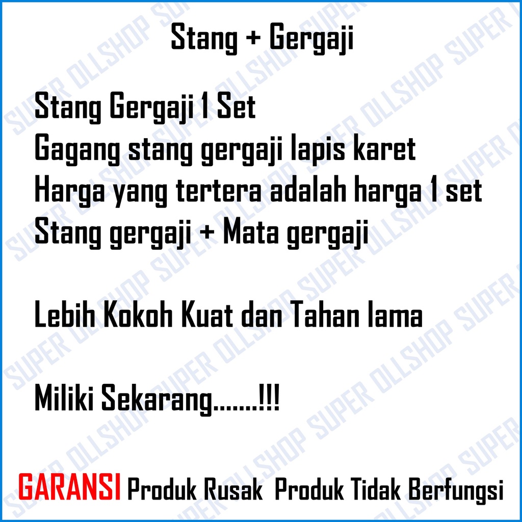 Gagang Gergaji Besi Hacksaw Frame Gagang Karet / Stang Gergaji Mata Gergaji 1 Set Termurah