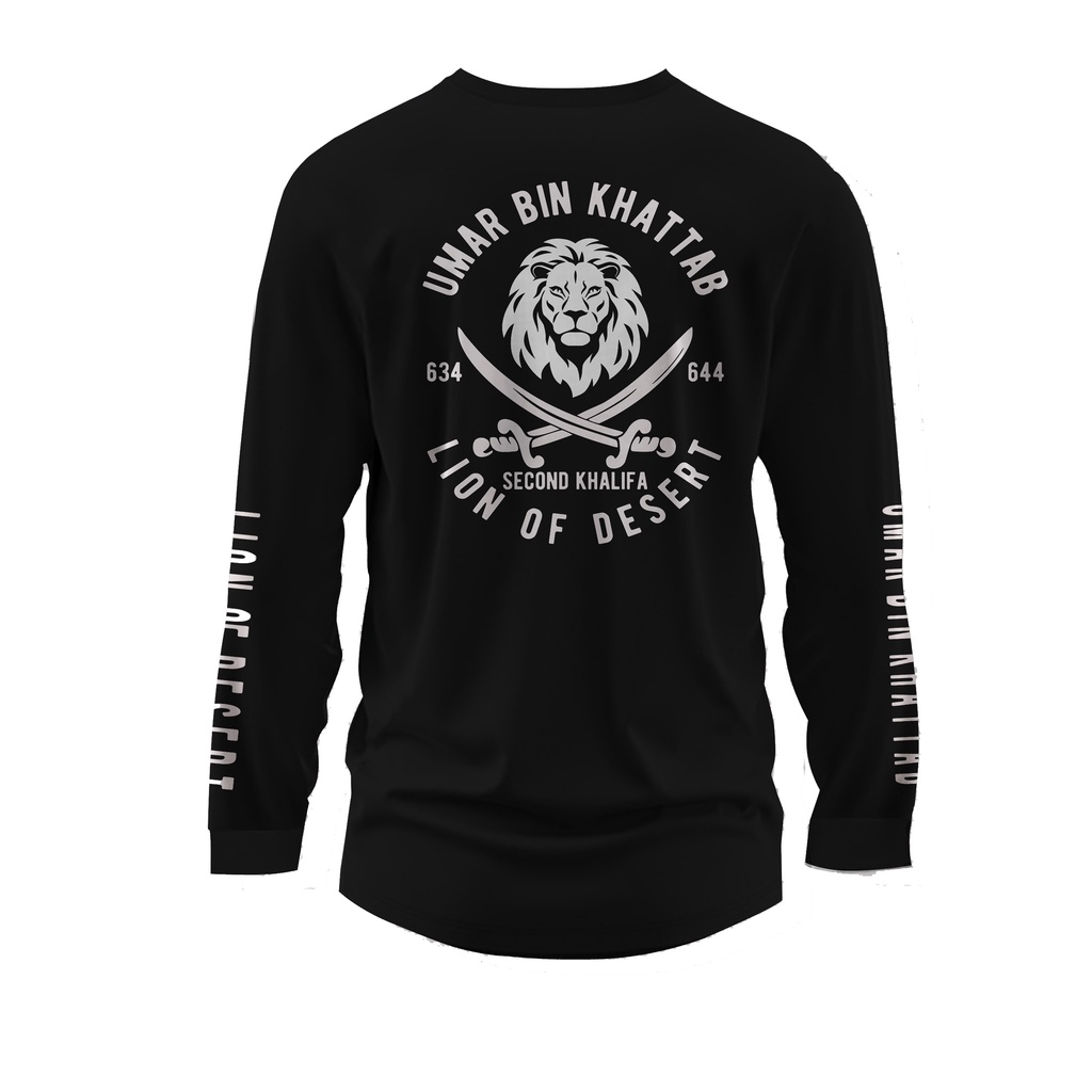 KAOS MUSLIM LENGAN PANJANG KHALIFA UMAR BIN KHATTAB