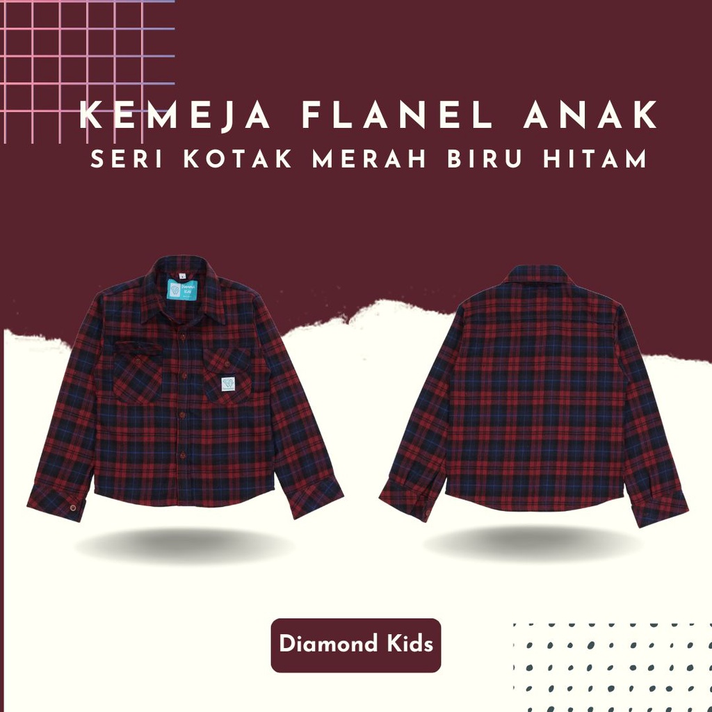 BAJU KEMEJA ANAK LAKI LAKI KEKINIAN BAHAN FLANEL TANGAN LENGAN PANJANG UNTUK TK SD SMP USIA UMUR 3 4