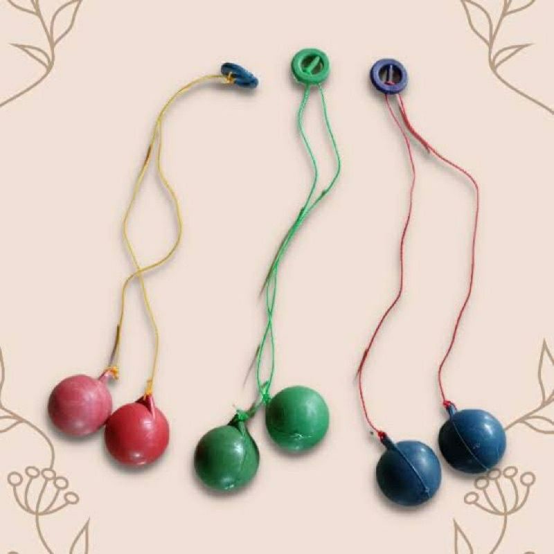 Mainan Jadul Viral LATO-LATO Bola Tek-tek / Bola Tok tok / Bola Tik Tok