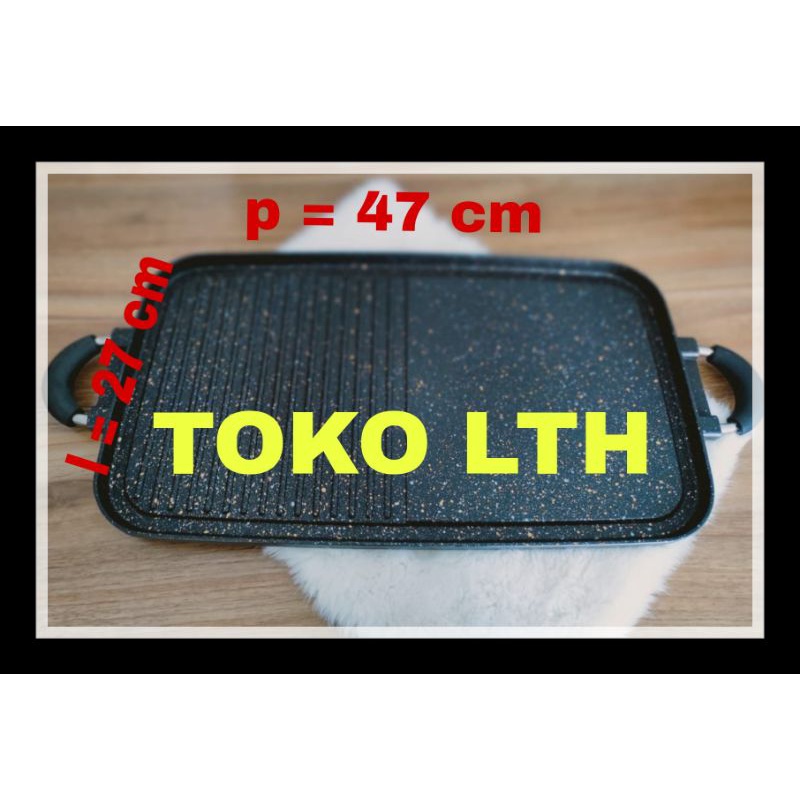 MULTI GRILL PAN PANGGANGAN BBQ 2 IN 1 YAKINIKU GRILL ALAT PANGGANG TEFLON BARBEQUE