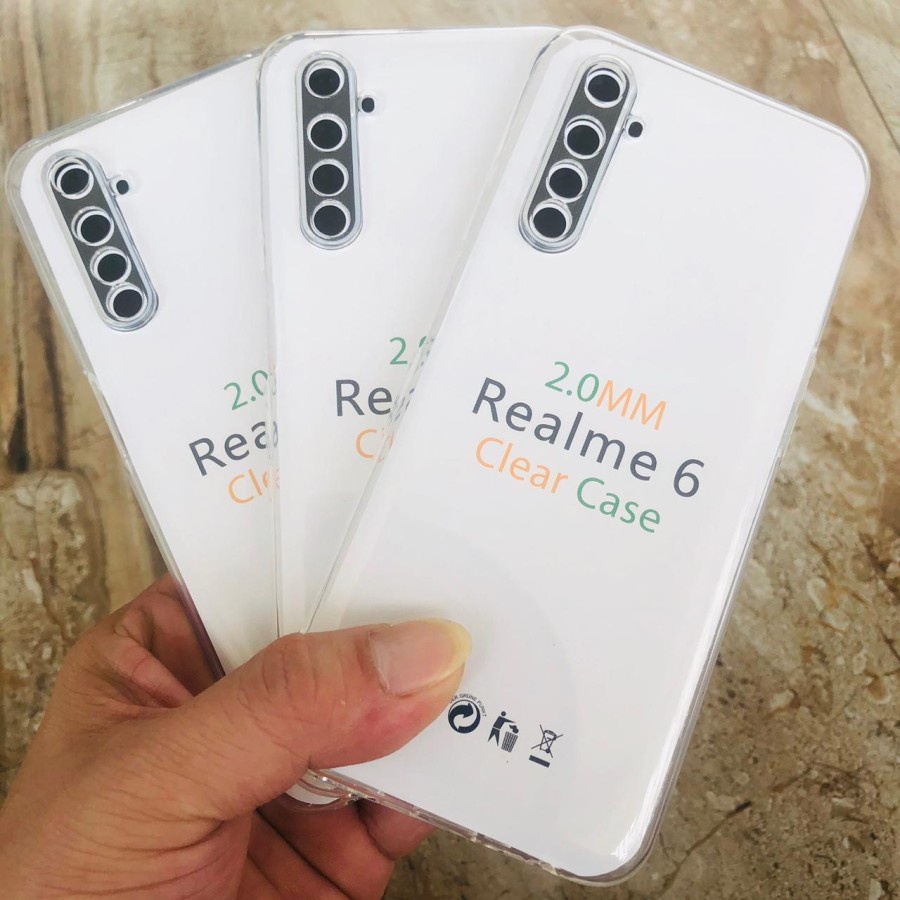 REALME 6 CASE SILICON SOFTCASE TRANSPARAN