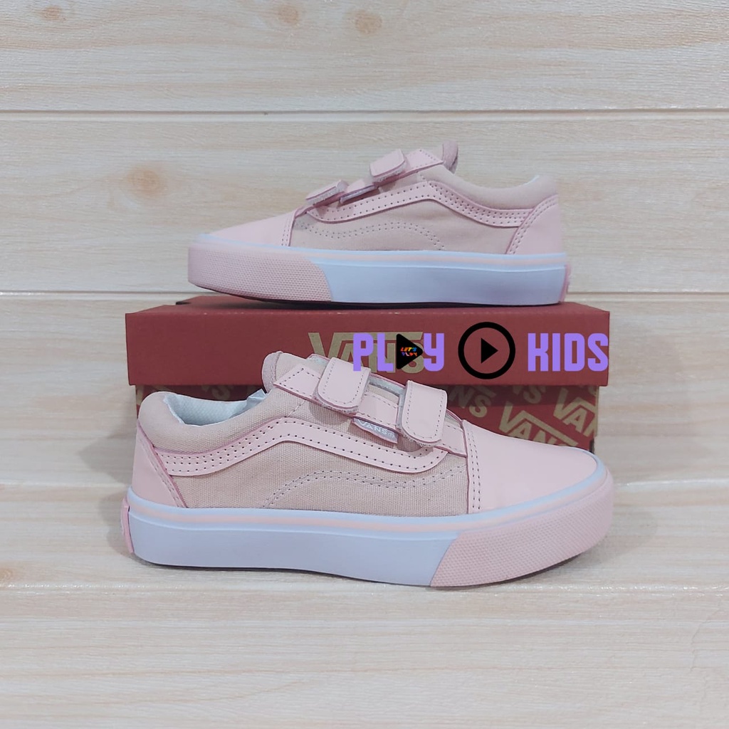 SEPATU ANAK PEREMPUAN | SEPATU SNEAKER ANAK PEREMPUAN | SEPATU V4N5 ANAK OLD SKO0L VELCRO DAN TALI SIZE 21-35