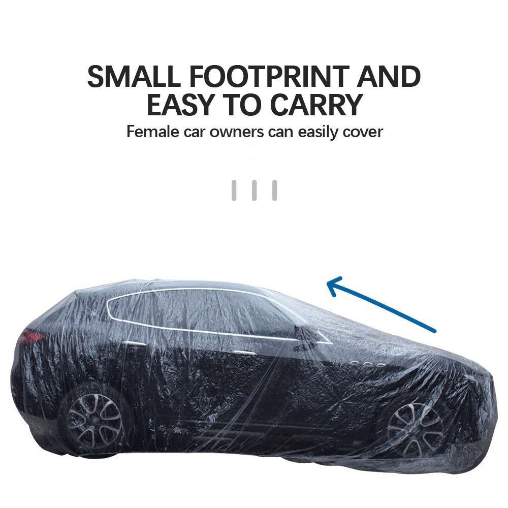 Sarung Cover Mobil Plastik Disposable/Sarung Cover Mobil Bening Transparan Plastik Tebal /Cover Mobil Transparan Tebal 100 Mikron