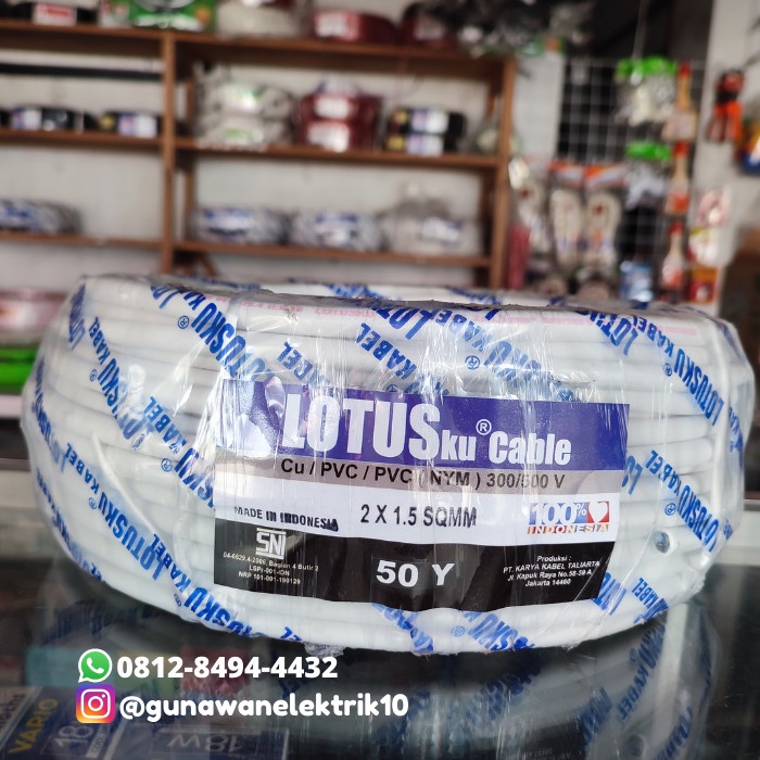 Kabel Nym 2X1.5 @50Y Lotus Sni