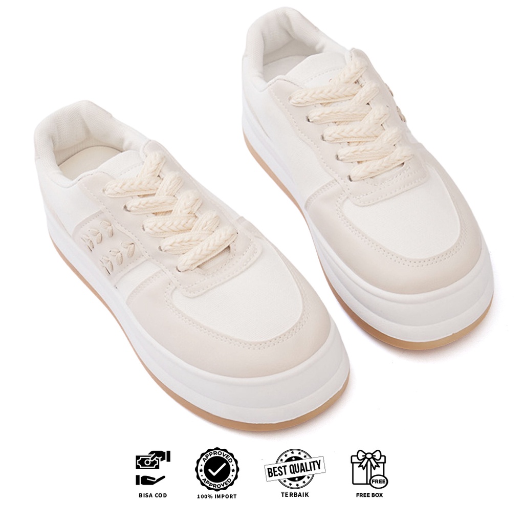 [Original Ber-Hologram] SNEAKYSHOES LEESEO SEPATU WANITA SNEAKERS SHOES - 22306