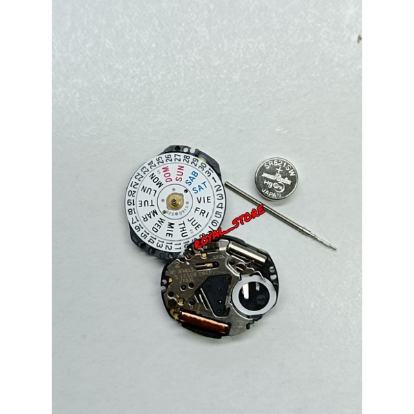 mesin jam tangan epson VX83E tanggal hari samping original japan