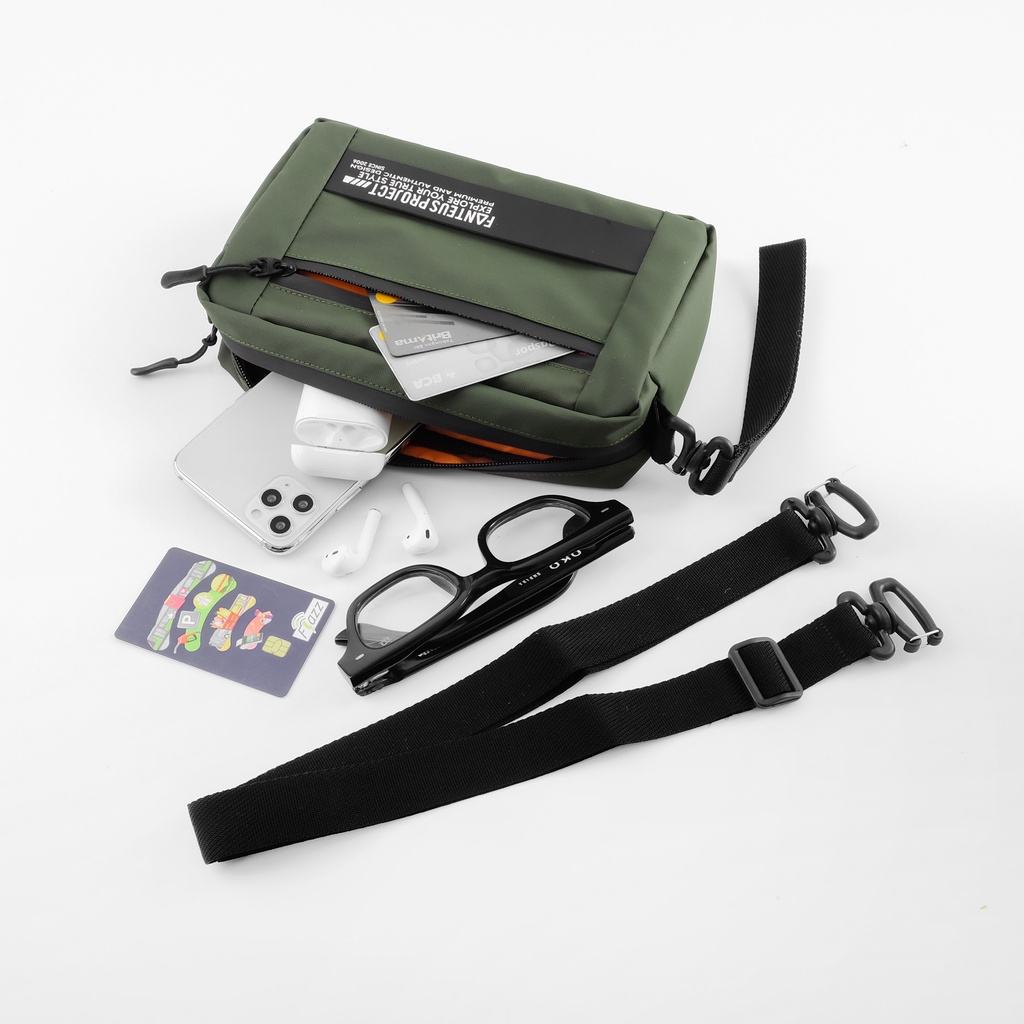 Tas Selempang Waterproof Rubick Tas Tangan Multyfungsi | Clutch Pria Wanita