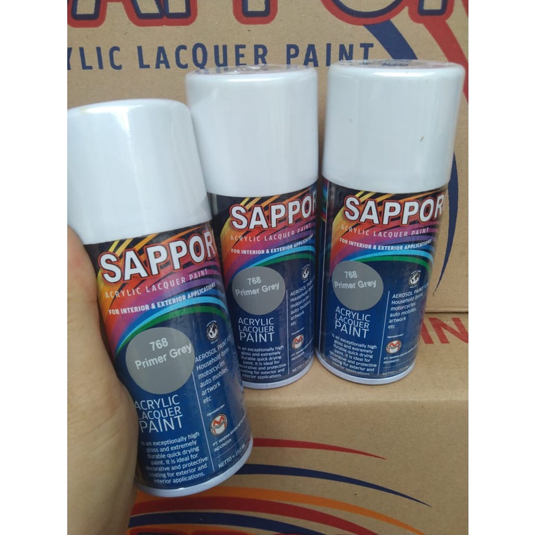 saporo acrylic lacquer paint pilok pilox sapporo 150ml saporo 768 primer grey epoxy poxy 150ml