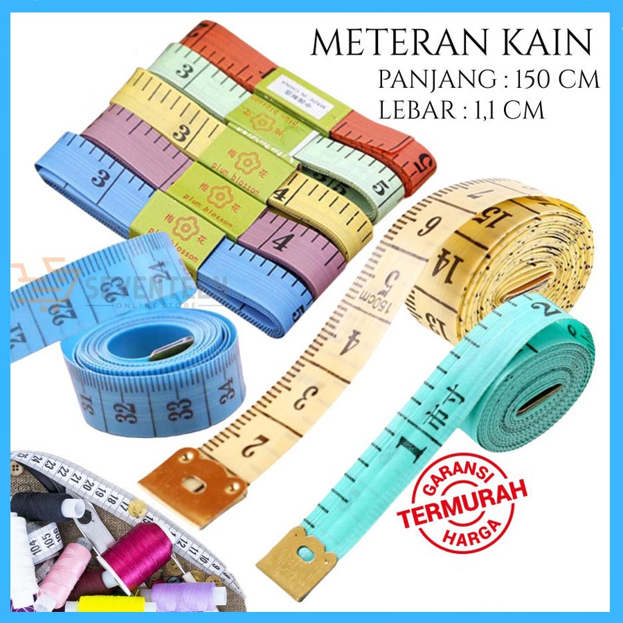 METERAN JAHIT KAIN ALAT UKUR MURAH tailor gulung BAJU tailoring tape 150cm