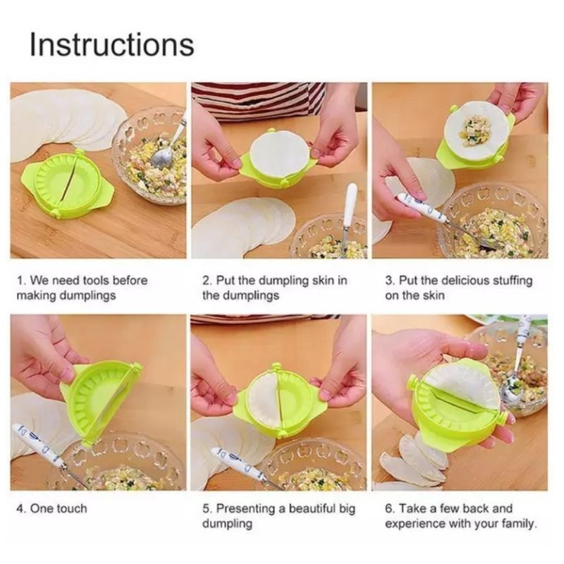 CETAKAN PANGSIT PASTEL DUMPLING GYOZA MOLD MOLDING / Alat Bantu Pencetak