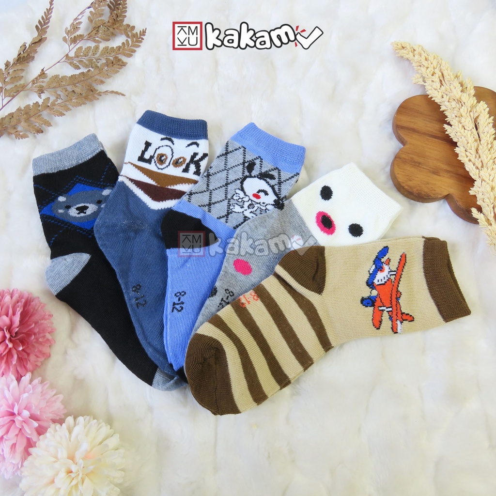 Kakamu Kaos Kaki Anak Motif Karakter Usia 5-7 Tahun