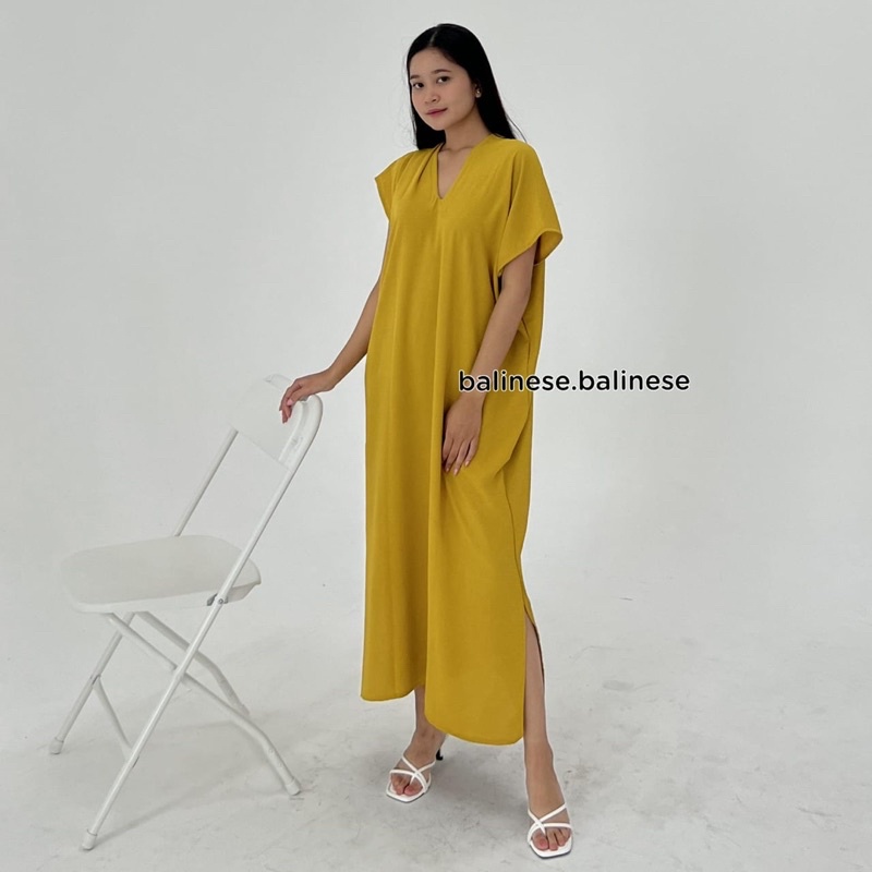 Long Dress Nagitha Cringkle Airflow / Nina Long Square Panjang