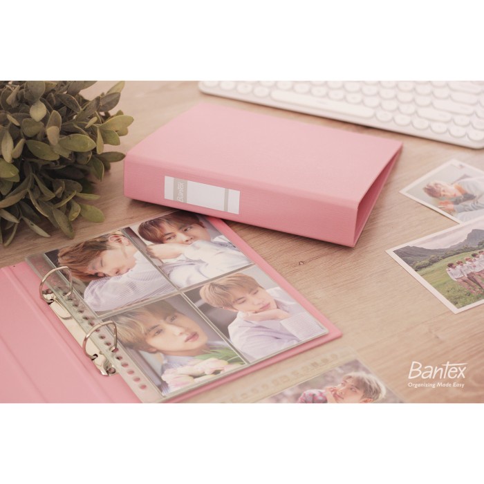 

Bantex Photocard Album A5 2 Ring Binder Bubble Color MuskyPink 8221P74