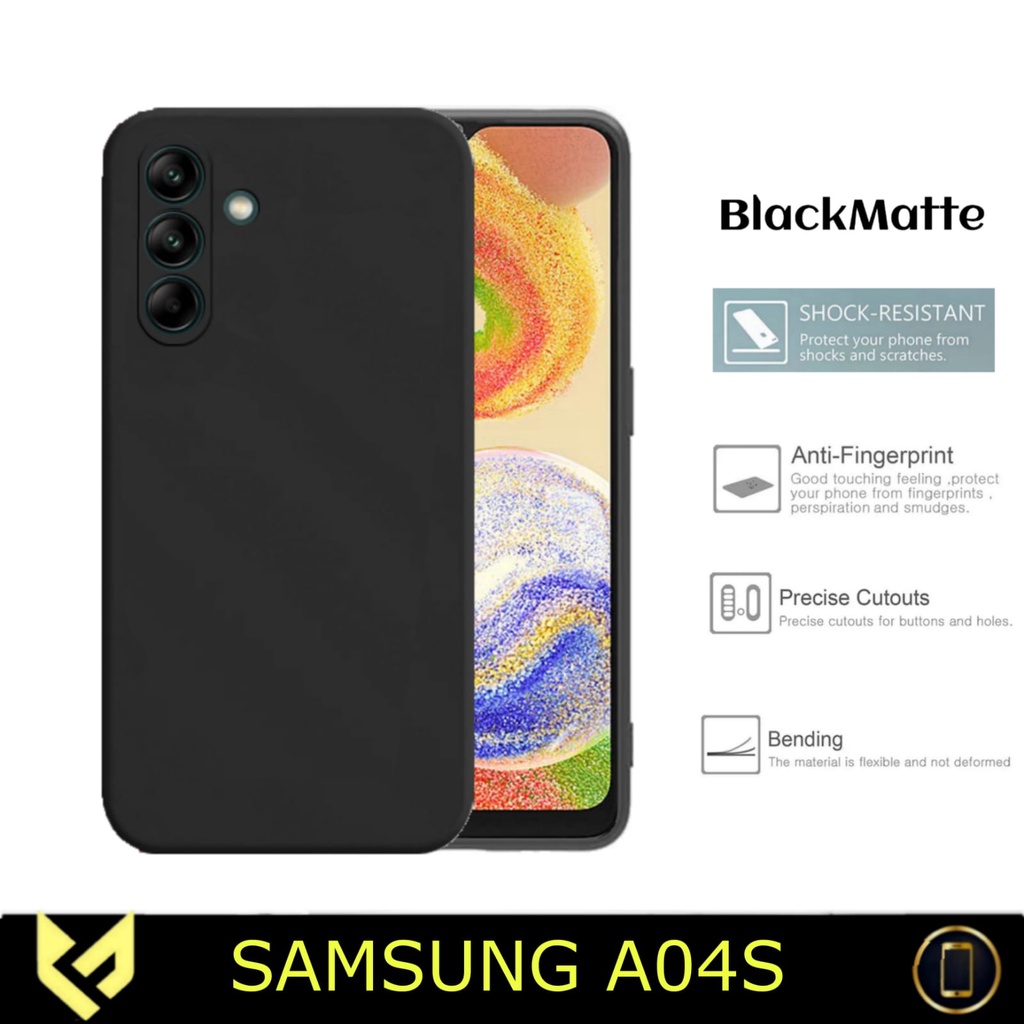 NEW PROMO Case For SAMSUNG A04s Case Black Matte Casing Premium Slim Exellent Cover | Soft Matte | Soft Case Macaron | SAMSUNG A04s