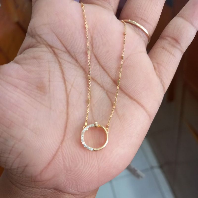 kalung variasi nory bola mata putih HWT375