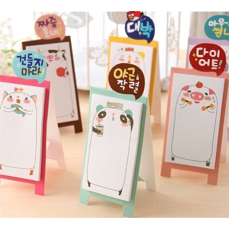 

[Otitoko] Sticky Notes Korea | Korean Sticky Notes | Animal Sticky Notes