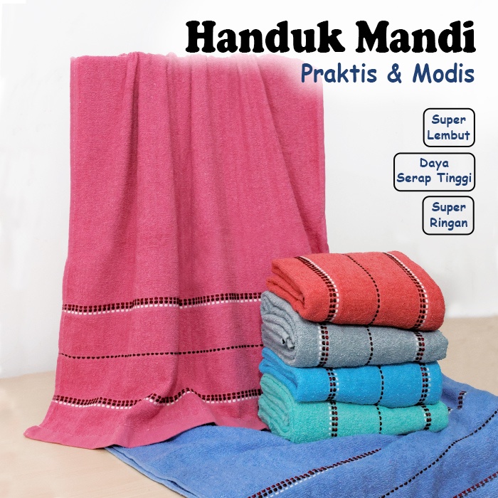 Handuk Mandi 70 x 150 cm Ukuran Medium Handuk Travel Handuk / Handuk / Handuk Lembut 70x140 Super Serap Air Premium / Handuk Polos (H12-K)