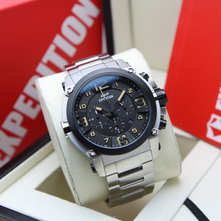 JAM TANGAN PRIA EXPEDITION E 6605 / E6605 RANTAI ORIGINAL GARANSI RESMI 1 TAHUN