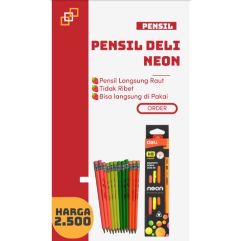 

pensil neon deli 2b
