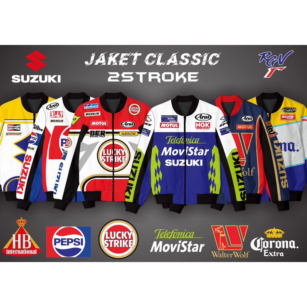 JAKET FULL PRINT CLASSIC 2 STROKE SUZUKI GR500/RGV