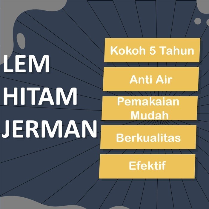 PROMO Lem Hitam Jerman Isi 3 ORIGINAL PRAKTIS