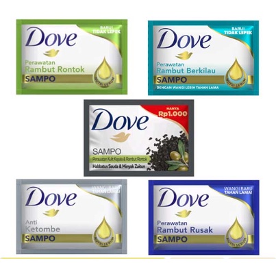 Shampoo Dove Sachet All Varian 9Ml