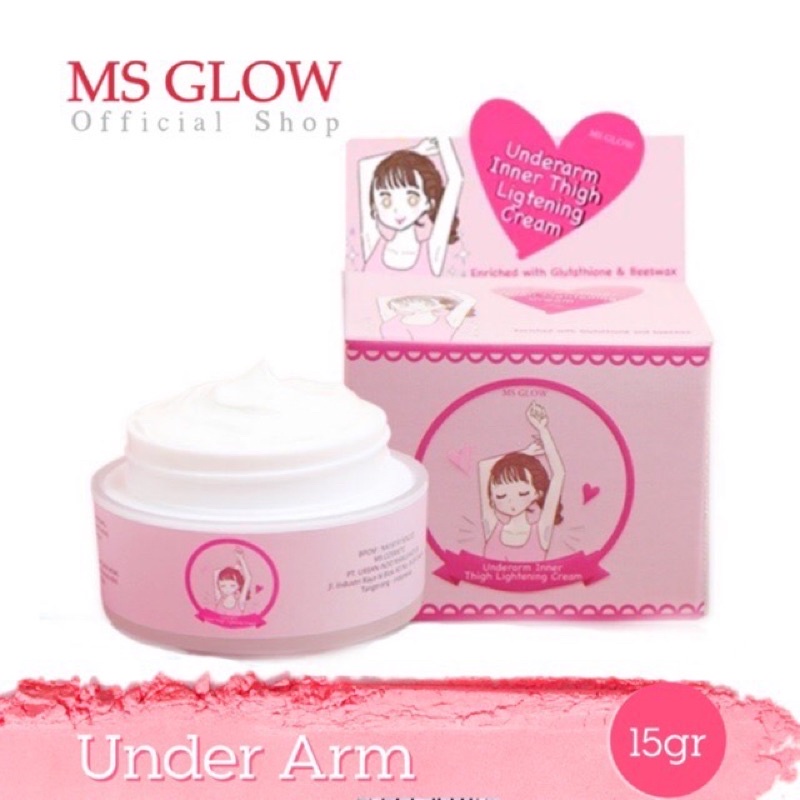 Underarm ms glow / pemutih ketiak ms glow / msglow pemutih ketiak / underarm msglow
