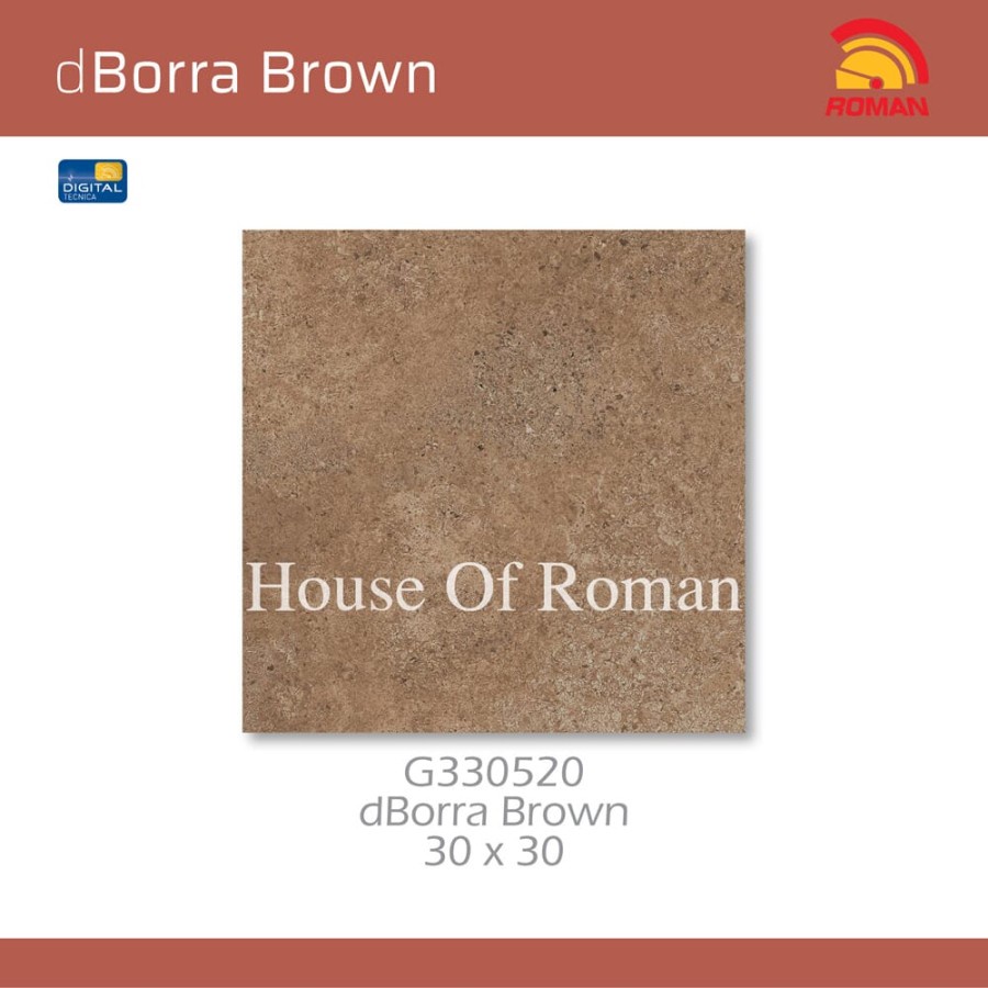 ROMAN KERAMIK DBORRA BROWN 30X30 G330520 (ROMAN HOUSE OF ROMAN)