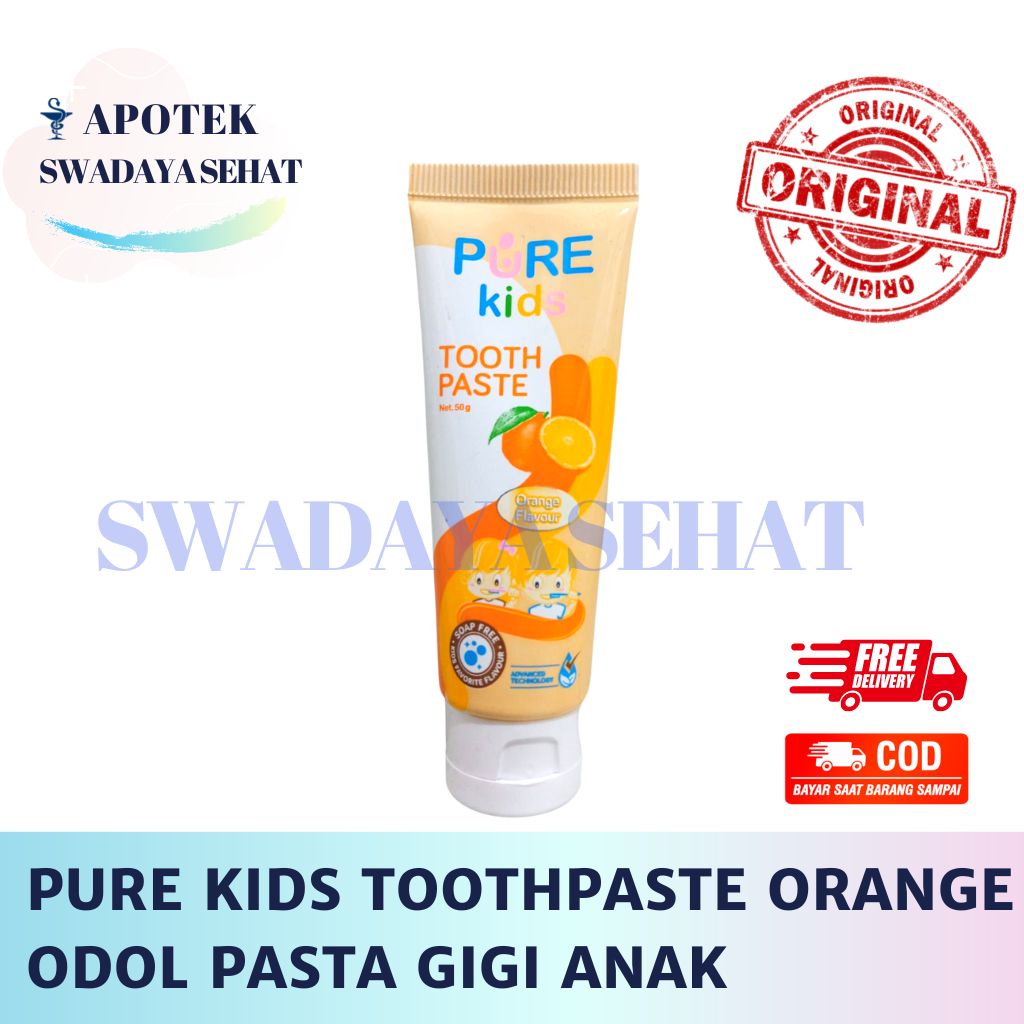 PURE KIDS TOOTHPASTE ORANGE Odol Pasta Gigi Anak