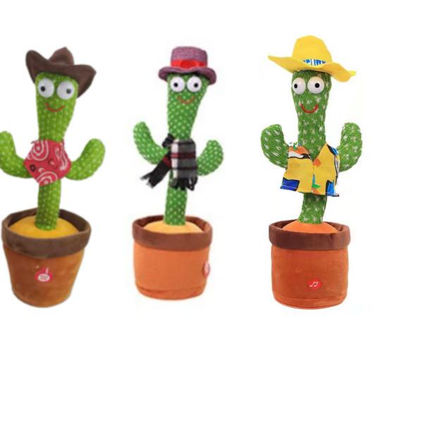 BONEKA KAKTUS GOYANG MENARI LED /BONEKA KAKTUS BICARA /DANCING CACTUS - Boneka Kaktus