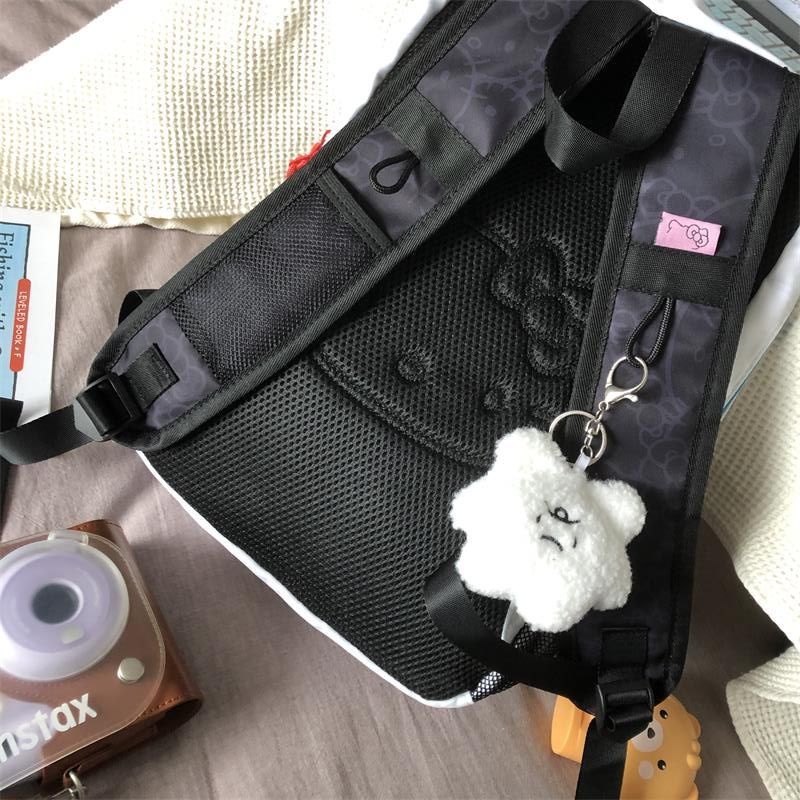 Sera Sanrio hellokitty tas sekolah kartun ransel wanita ransel kampus Mori niche liar pergi keluar ransel