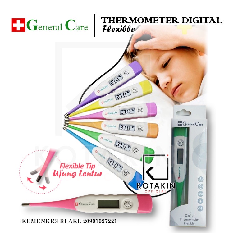 Termometer - Thermometer Digital Flexible GC / Ujung Lentur General Care