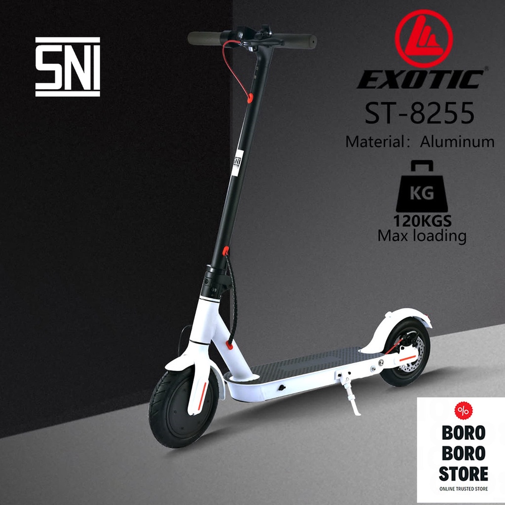 Skuter Listrik exotic ST-8255 By Pacific bukan sepeda listrik