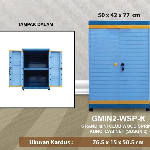 

LEMARI PLASTIK GRAND MINI KUNCI CLUB 2 SUSUN stock ready