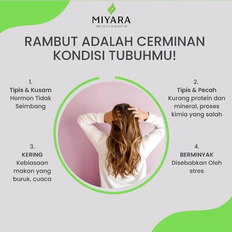 MIYARA HAIR TONIC HAIR TREATMENT PENUMBUH RAMBUT PERAWATAN RAMBUT RONTOK ANTI KETOMBE ORIGINAL BPOM