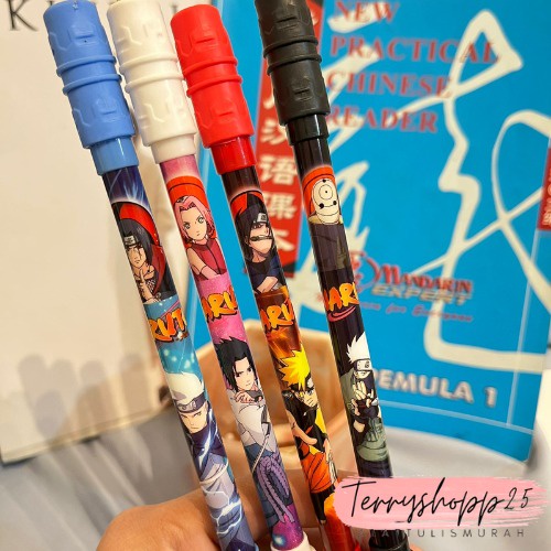 

Pen Gel Magnet Putar Gambar Kartun Ninja Pen Spinning Keren Bisa Cod