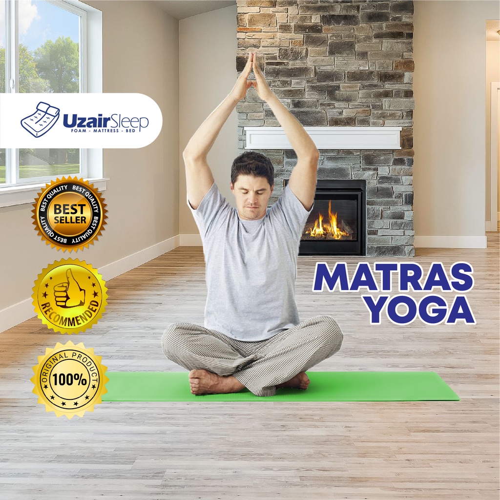 UZAIR SLEEP - Matras Olahraga Matras Senam Alat Olahraga Matras Yoga Alat Fitness Olahraga Matras