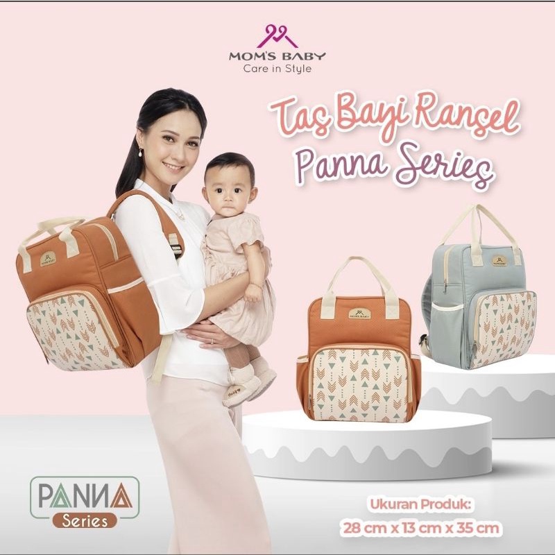 Mom's Baby Tas Ransel Bayi Besar Model Anello PANNA Series - MBT 3054