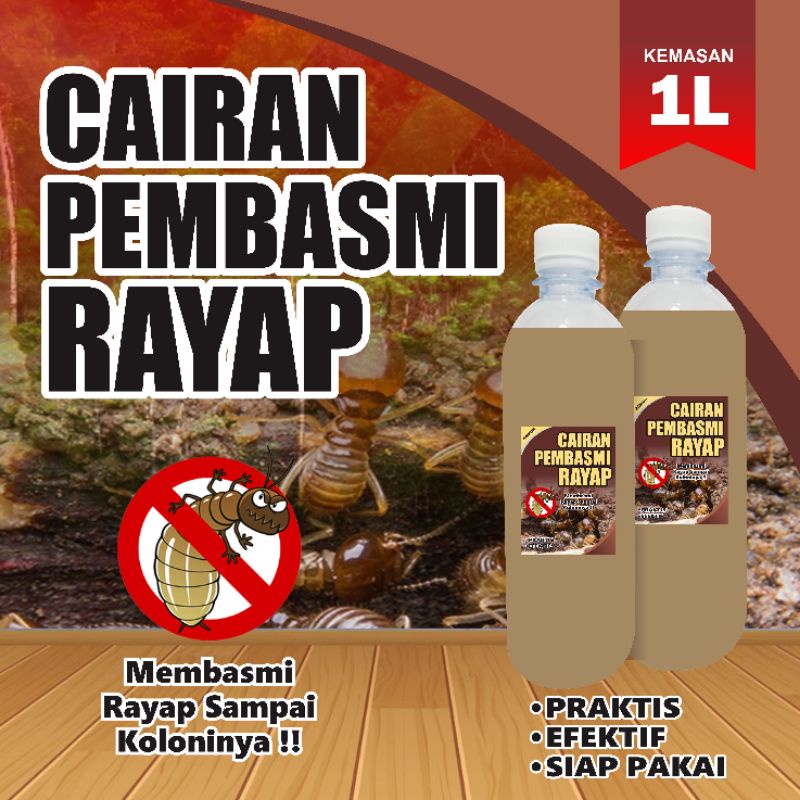 Cairan refill pembasmi rayap dan serangga kemasan botol 1 liter PET