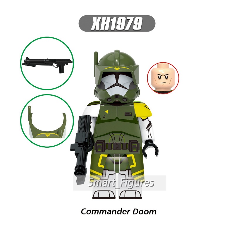 Mainan Action Figure Mini Karakter Star Wars Commander Komposit Doom Appo Anaxes Doom Trooper 442nd Clone X0345