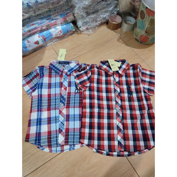 Kemeja Anak Lengan pendek Ralph Lauren 1 - 6 tahun